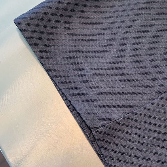 Vintage DS Lab Pinstripe Bias Cut Pencil Skirt Size 8 - Picture 9 of 10